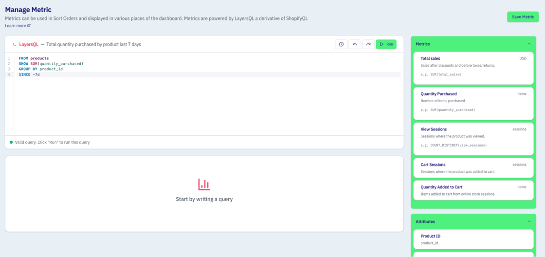 LayersQL Dashboard