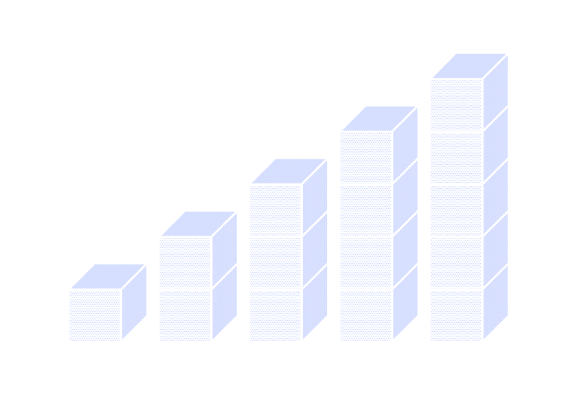 Savings comparison chart illustration